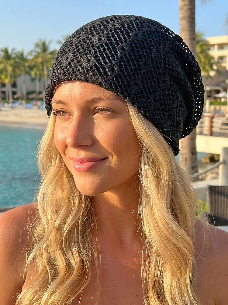 Gehäkelter Sommerhut für Damen, aus luftigem Polyester, faltbarer Sonnenhut im Boho-Stil, ideal für Strandurlaub und Freizeit, mehrfarbig und leicht. &atmungsaktiv 2026 - $14.99 –P4