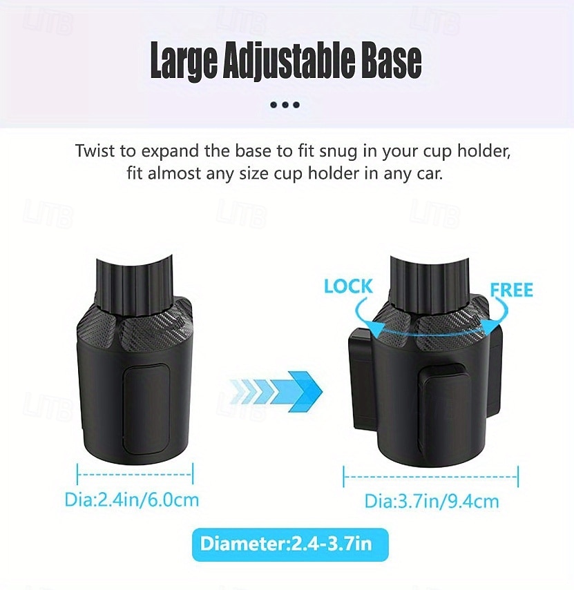 Car Cup Holder Tray with Adjustable 360 Swivel Arm - Universal Car Food Tray for Eating & Drinking, Expandable Cup Holder Expander Table with Phone Slot, Car Road Trip Essentials for Driver Passenger 2026 - $20.99 –P4
