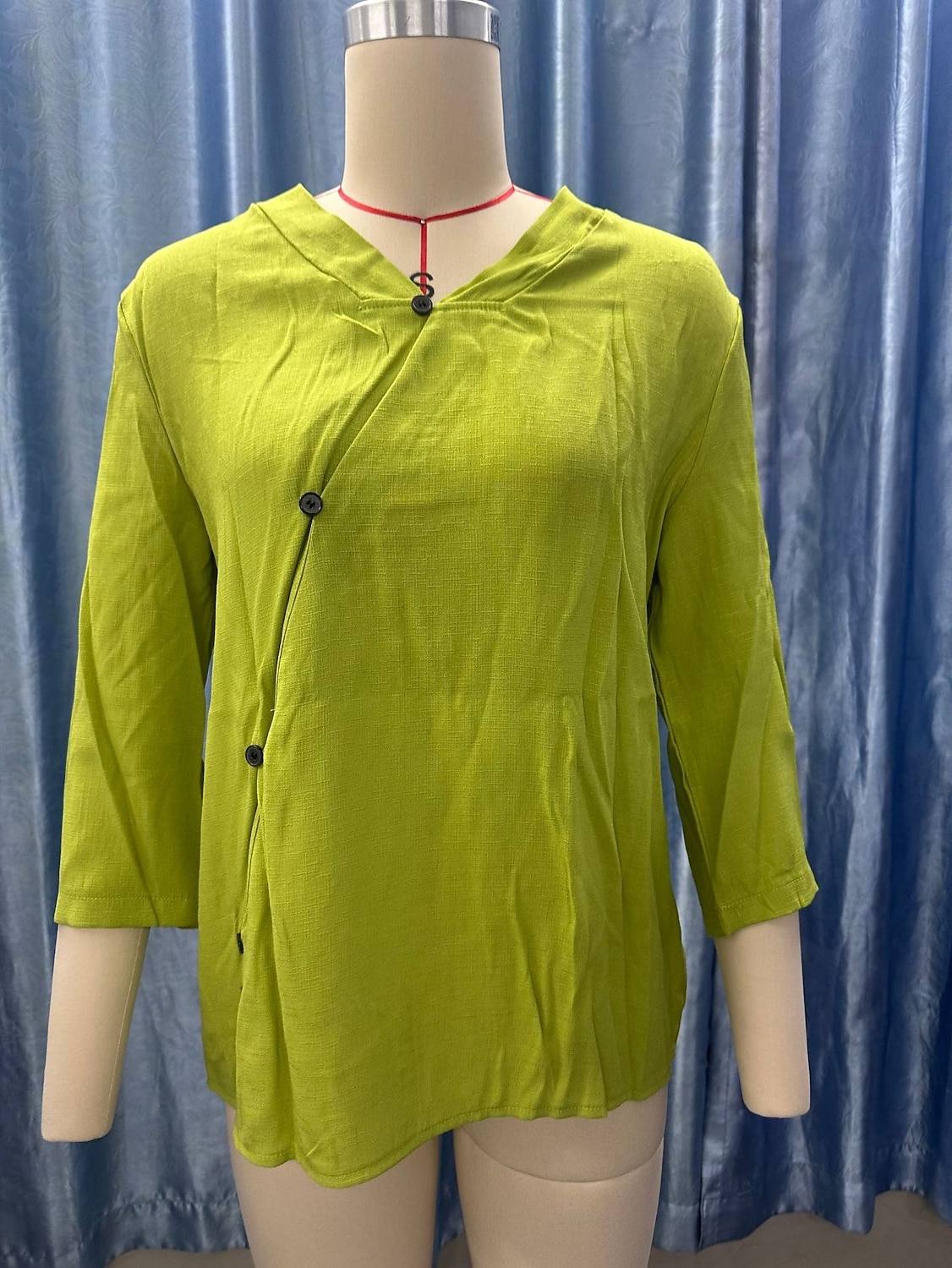 Per donna Camicia Blusa Patchwork Tinta unica Elegante Casual Mezza Manica Scollo a V Top Regolari Casuale Quotidiano Blu Blu chiaro Rouge Bianco Verde chiaro Estate Primavera del 2026 a $24.99 –P1