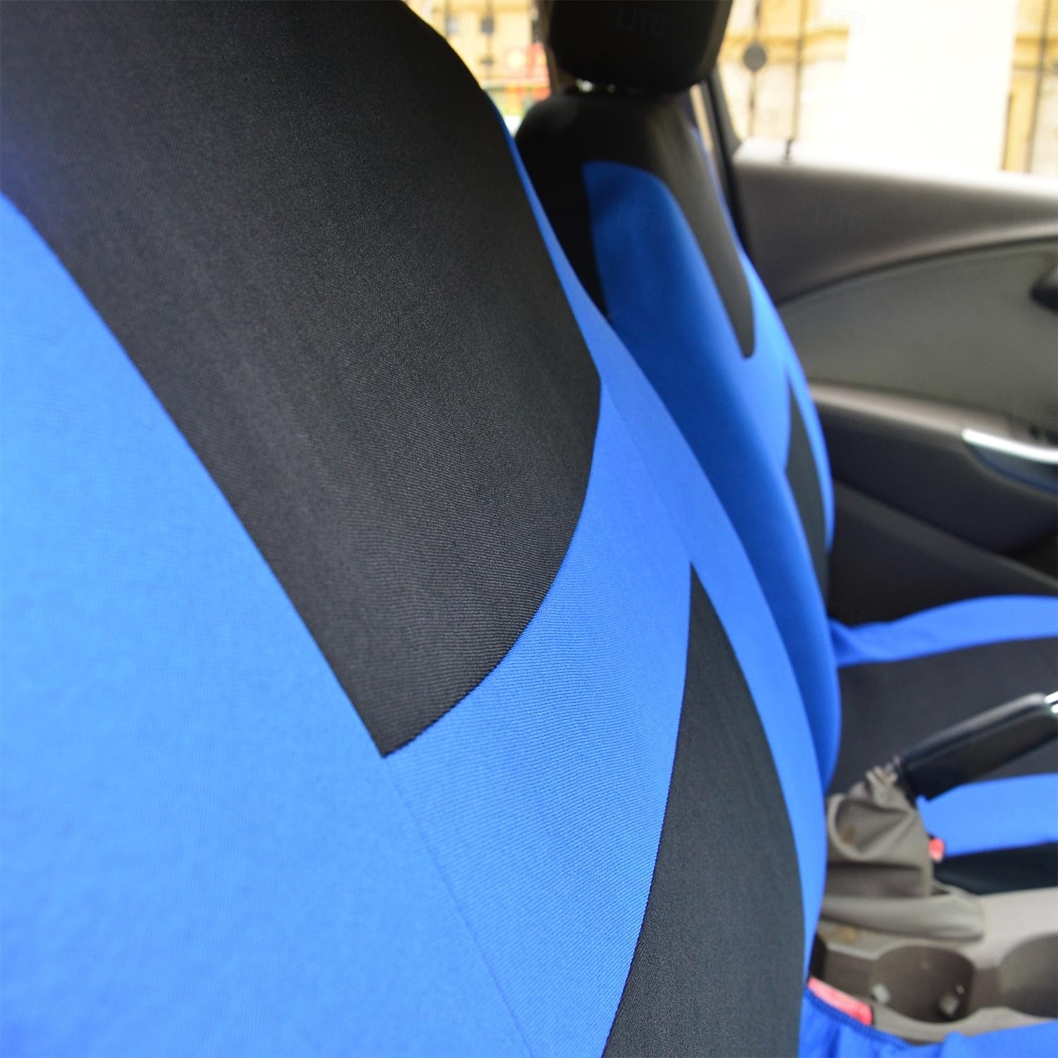 Set completo di 9 coprisedili universali per auto, in tessuto a rete di poliestere traspirante, per auto, SUV, berline e camion. Eleganti accessori per interni bicolore, facili da installare. del 2026 a $34.99 –P19