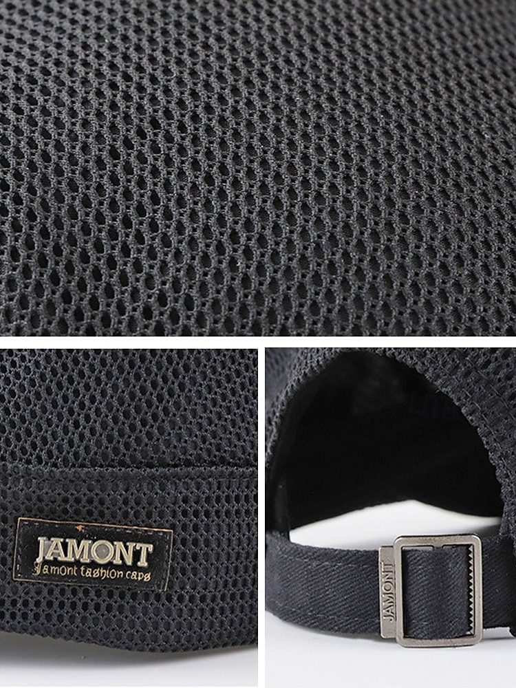 Men's Breathable Mesh Flat Cap Hat, Adjustable Polyester Summer Hat, Lightweight Casual Classic Travel Headwear, Multi-Color Summer Outdoor Sun Protection Cap 2026 - $14.99 –P8
