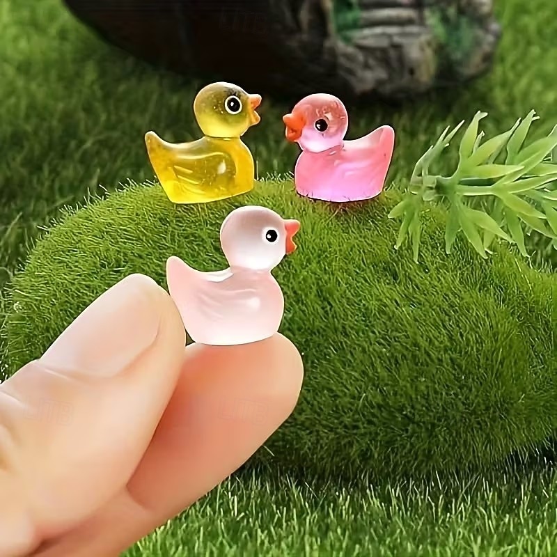 100 leuchtende Mini-Enten, niedliche Mini-Entenfiguren aus Kunststoff, realistische kleine Enten als Gastgeschenke, Füllmaterial für Geschenktüten, Preise für Schatzkisten, Belohnungen im 2026