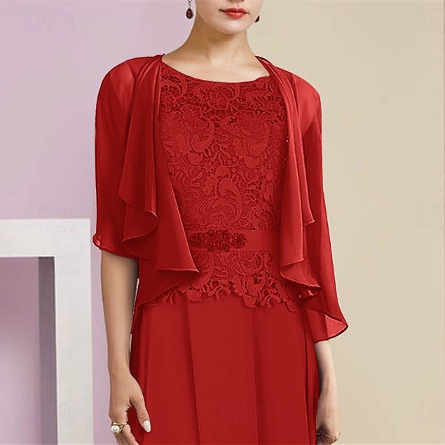 scialli per ospiti di nozze avvolgere le donne impacchi per la madre puro elegante chiffon a mezza manica impacchi da sposa con balze per la festa primaverile&amp; estate del 2026 a $45.99 –P15