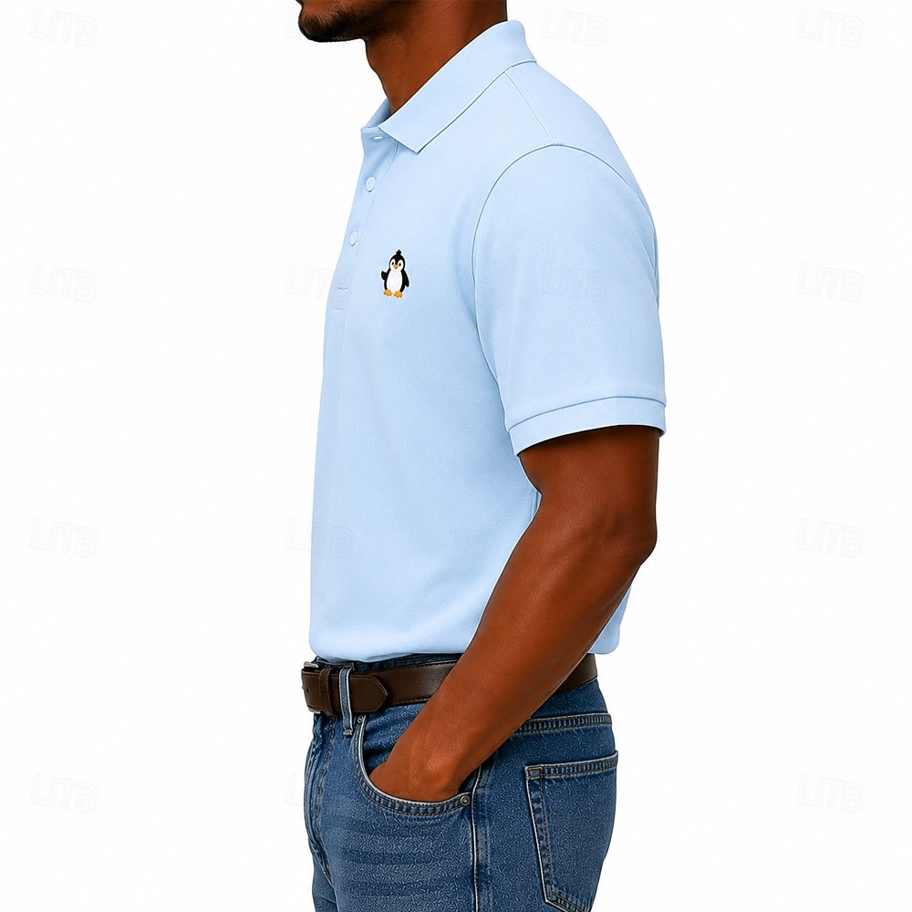 Bărbați 100% Βαμβάκι Polo brodat Casual Afaceri Răsfrânt Manșon scurt De Bază Timp Liber Culoare solidă Texturat Brodat Nasturi Primavara vara Albastru piscină Alb Negru Verde Deschis Trifoi 100 2026 - $35.99 –P4