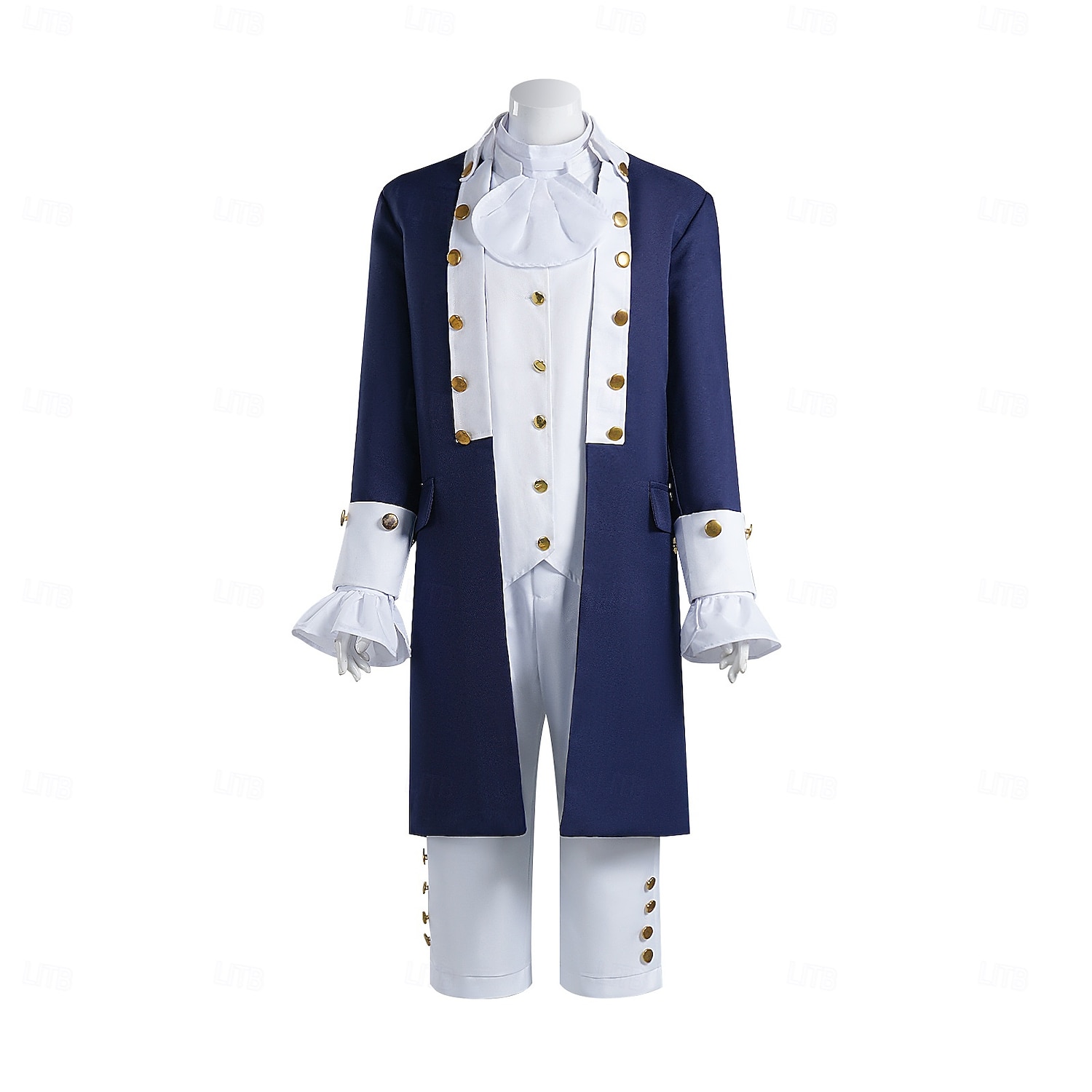 Set Retro Vintage 18th Century Coat Pants Vest Long Sleeves George Washington Alexander Hamilton Fancy Dress Men's Halloween Carnival Performance Adults' Coat Vest Shirt 2026 - $123.99 –P1