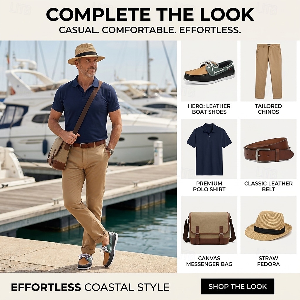 Herren-Bootsschuhe – klassische Schnürmokassins, lässige Urlaubsschuhe für Kreuzfahrten, Yachtausflüge und Wochenendtrips 2026 - $46.99 –P2