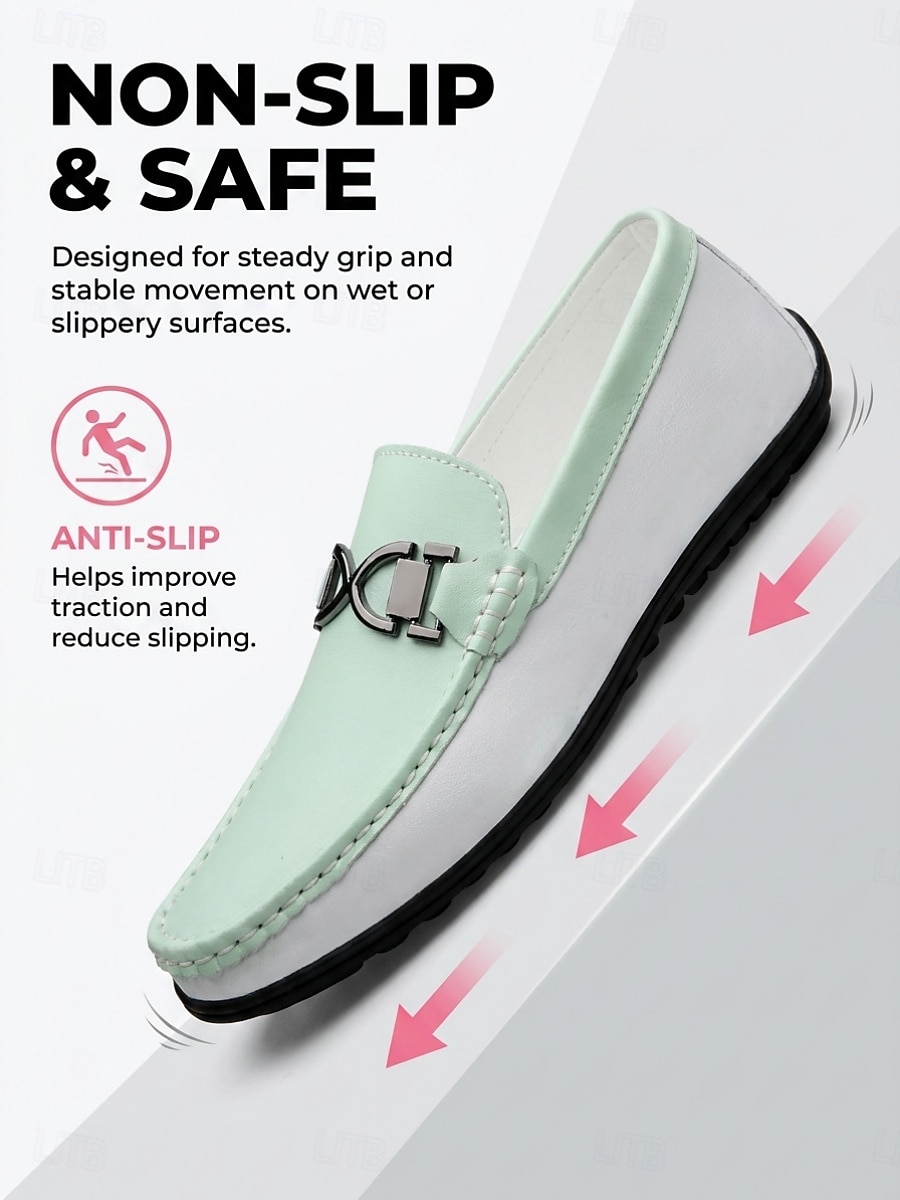 Men's Island & Cruise White Loafers, Slip-On Casual Driving Shoes, Lightweight Vacation Shoes for Deck, Resort, Summer Travel 2026 - $54.99 –P1