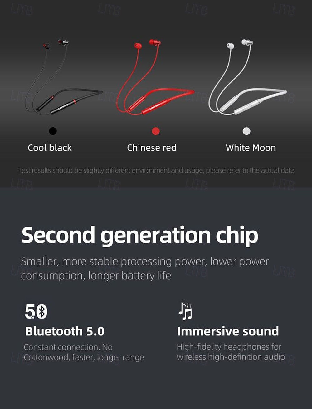 Lenovo Wireless Neckband Headphones, Bluetooth 5.0 Sport Earbuds with Mic, Noise Cancelling In-Ear Earphones, Sweatproof Magnetic Buds for Workout Gym Running, Thinkplus Audio, HiFi Stereo 2026 - $14.99 –P12