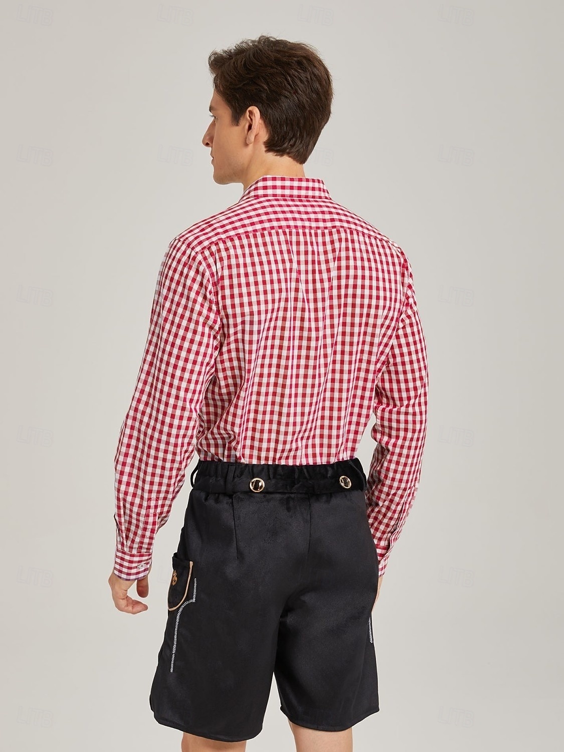 Oktoberfest Lederhosen Set Shirt Tyrolean Hat Knee Length Embroidered German Alpine Heritage Wiesn Men's Carnival Party Beer Festival Traditional Style Cloth 2026 - $69.99 –P10