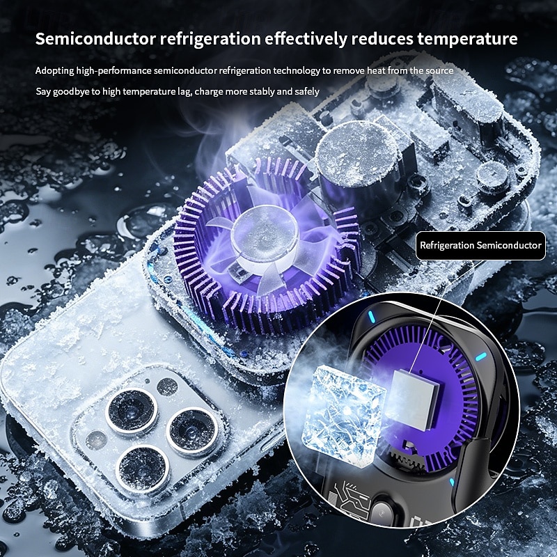 Qi2 25W Wireless Car Charger with Semiconductor Refrigeration, Fast Cooling Magnetic Phone Mount, Auto-Clamping Car Phone Holder with RGB Light, for iPhone 17/16/15/14, Samsung S26, Android 2026 - $47.99 –P3