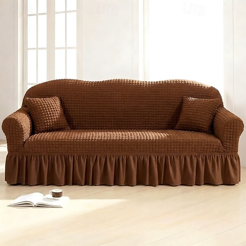 Country Style 3D Stretch Sofa Cover with Skirt, Washable Elastic Couch Slipcover for 1/2/3/4 Seater, Fitted Furniture Protector 2026 - $47.99 –P44