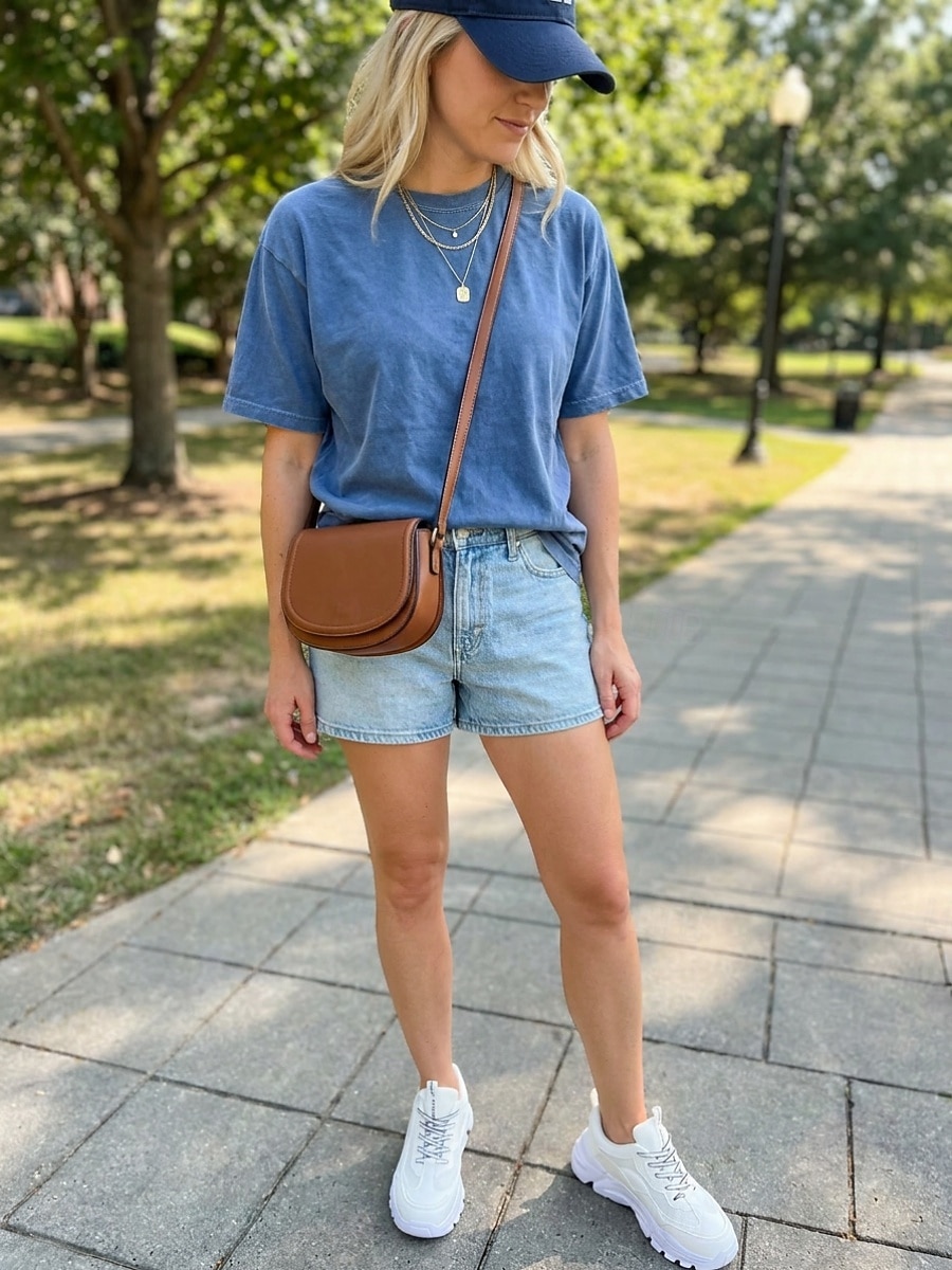 Weiße, klobige Plateau-Sneaker für Damen mit atmungsaktivem Mesh-Obermaterial – leichte, gepolsterte Laufschuhe, bequeme Schnürschuhe im Dad-Stil für Reisen, Shopping, Spaziergänge und 2026 - $32.99 –P5