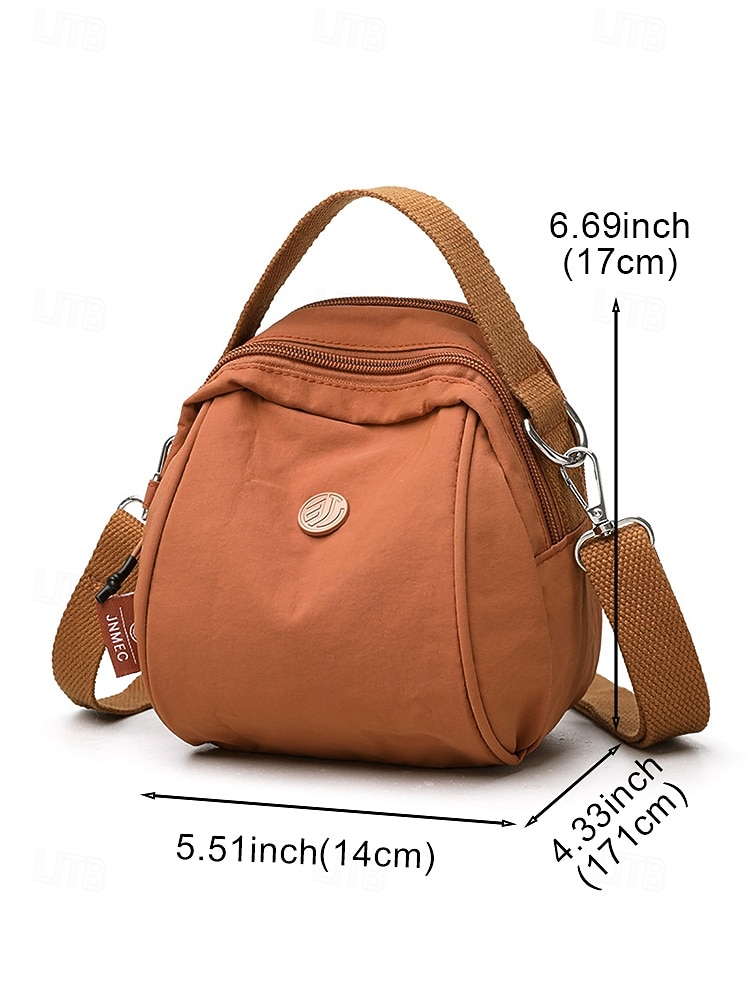 Waterdichte polyester crossbodytas voor dames, verstelbare schouderband, meerlaagse tas met grote capaciteit voor op reis &Tas voor dagelijks gebruik, lichtgewicht casual zomertas, verkrijgbaar in 2026 - $14.99 –P11