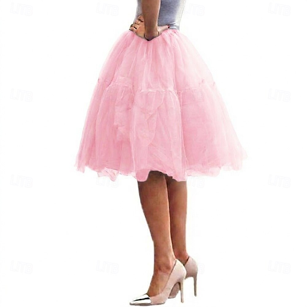 Jupe à cerceaux Tutu Sous jupe Années 1950 Rétro Vintage Princesse Adulte Femmes Bal de promo Tenue de soirée Cocktail Se déguiser de 2026 ? $37.99 –P16