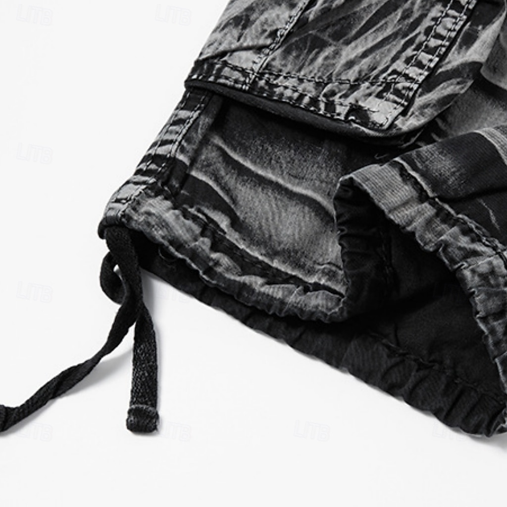 Men's Comfort Waist Tactical Cargo Cargo Shorts Shorts Casual Shorts Multi Pocket Flap Pocket Camouflage Knee Length Outdoor Streetwear Daily Wear Fashion Streetwear Black Purple Inelastic 2026 - $37.99 –P9
