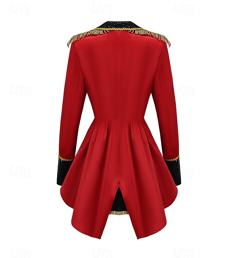 Costume de Carnaval Robe Costume élégant Veste de cirque Cirque Monsieur Loyal Cosplay Adulte Femmes Halloween Soirée Performance Se déguiser de 2026 ? $69.99 –P6
