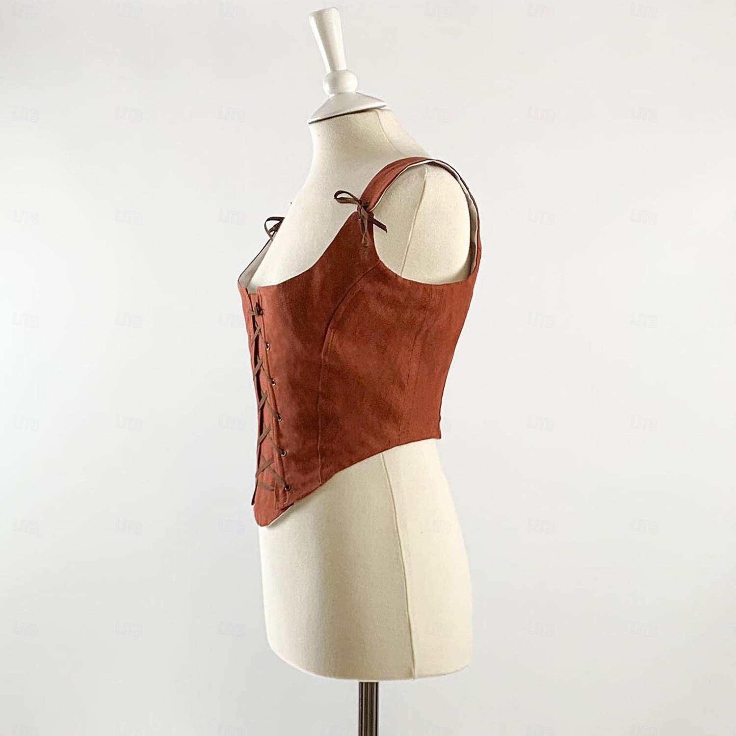 Retrò Vintage Medievale Rinascimento Corsetto Gentildonna Nobildonna Allacciato Costume Per donna Reale Halloween Carnevale Fiera Rinascimentale LARP Adulti Corsetto del 2026 a $64.99 –P5