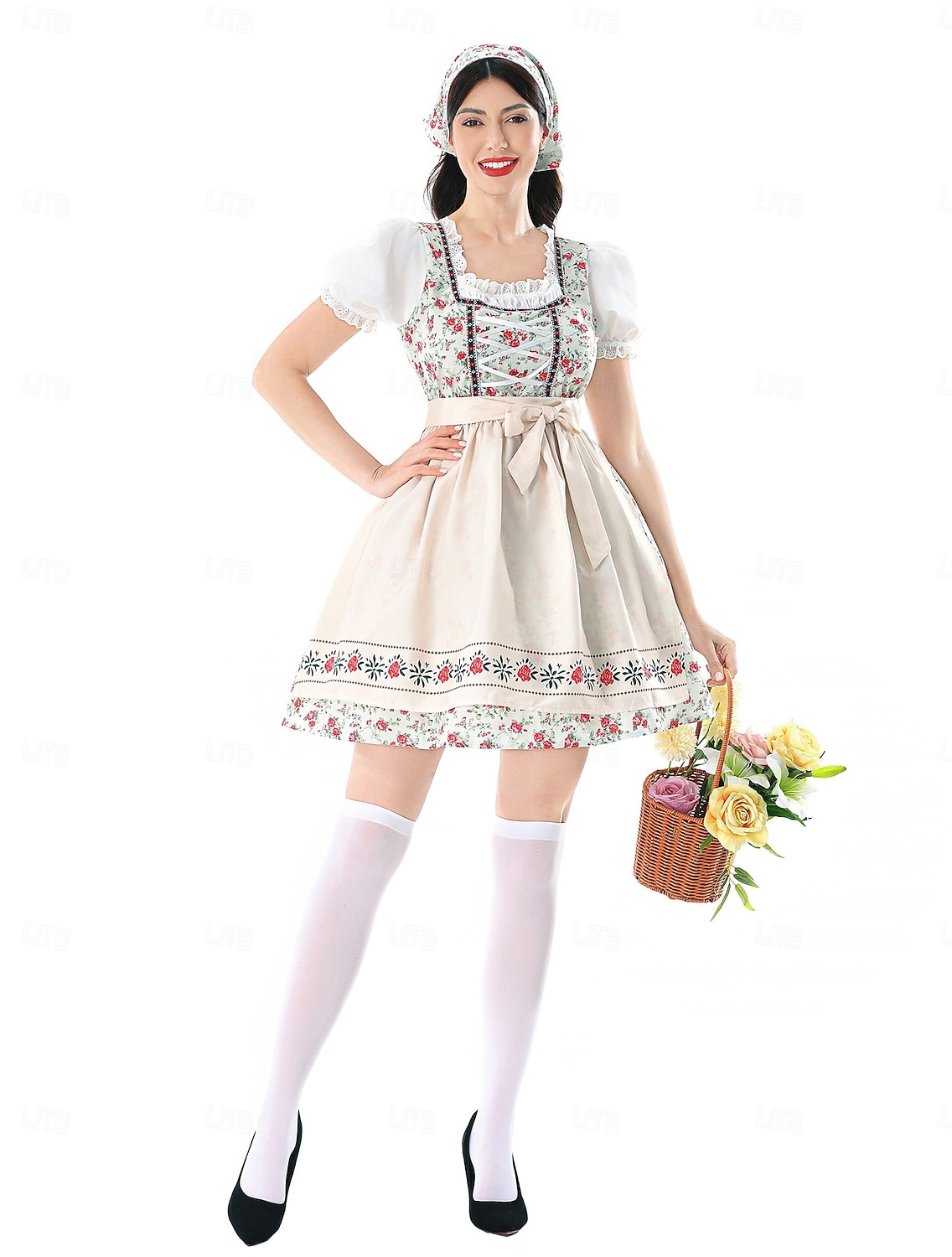 Oktoberfest Dirndl Dress Dirndl Set Mini Length Maid Bavarian German Munich Wiesn Women's Carnival Beer Festival Traditional Style Cloth 2026 - $69.99 –P11