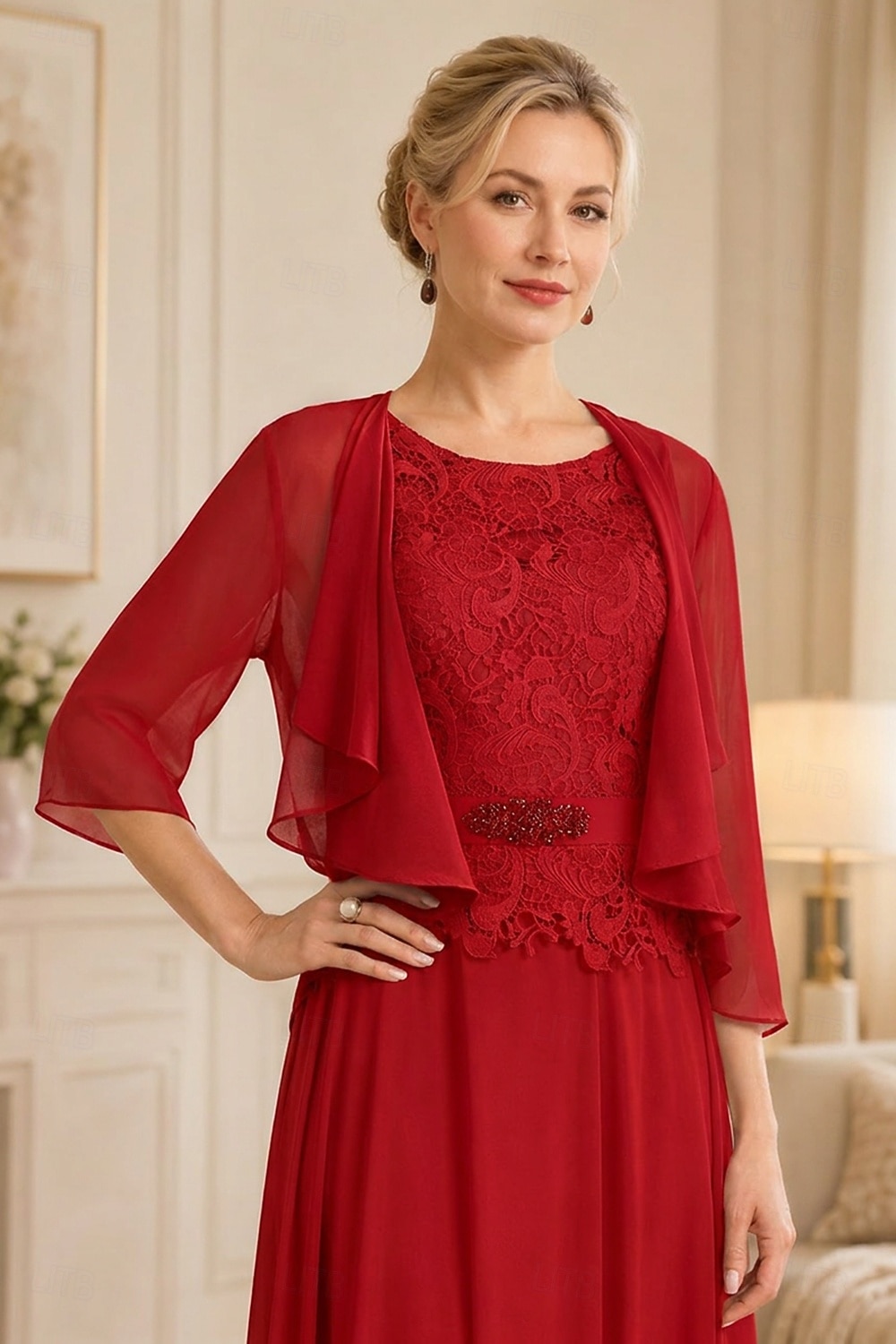 scialli per ospiti di nozze avvolgere le donne impacchi per la madre puro elegante chiffon a mezza manica impacchi da sposa con balze per la festa primaverile&amp; estate del 2026 a $45.99 –P14