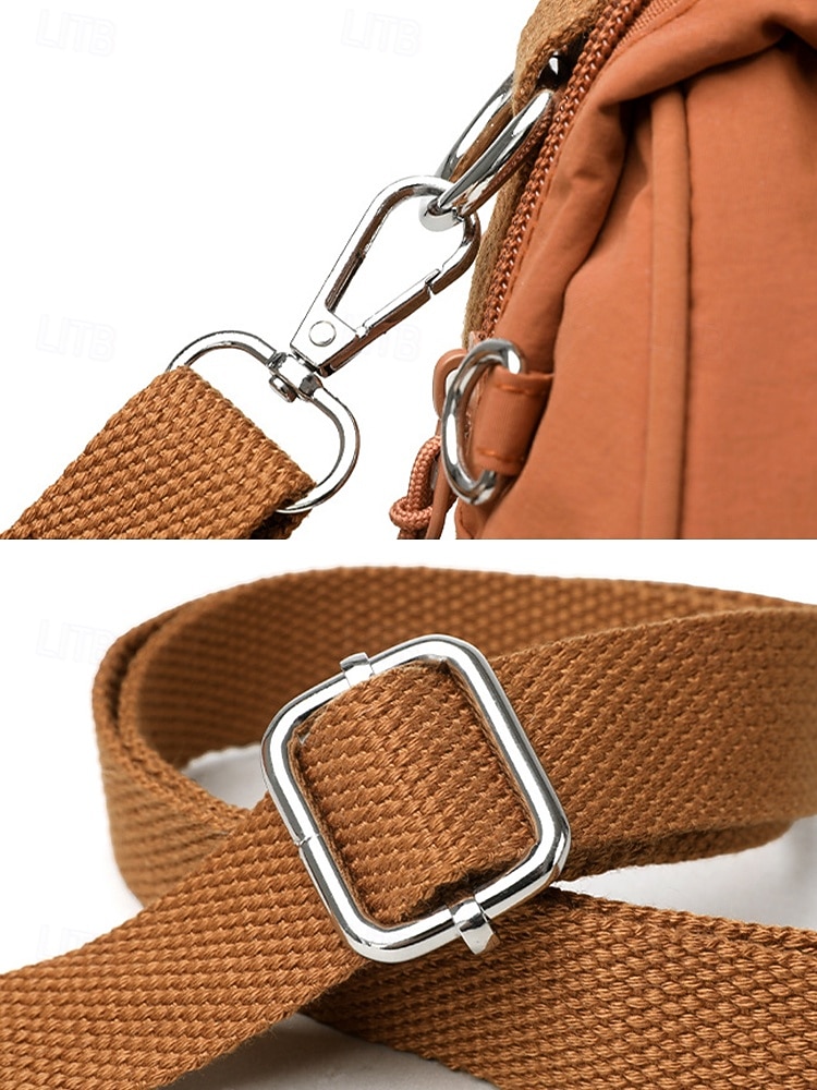 Waterdichte polyester crossbodytas voor dames, verstelbare schouderband, meerlaagse tas met grote capaciteit voor op reis &Tas voor dagelijks gebruik, lichtgewicht casual zomertas, verkrijgbaar in 2026 - $14.99 –P10