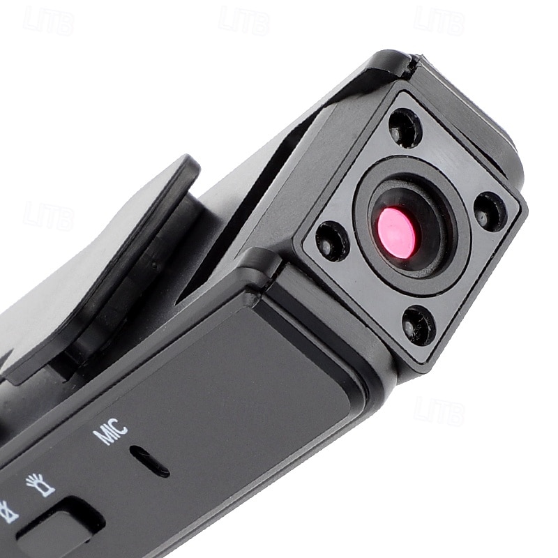 Cámara corporal HD 1080p con visión nocturna infrarroja, mini cámara de seguridad portátil con clip para el hogar, la oficina y exteriores, grabadora de vídeo portátil con estabilización deportiva y 2026 - $28.99 –P1