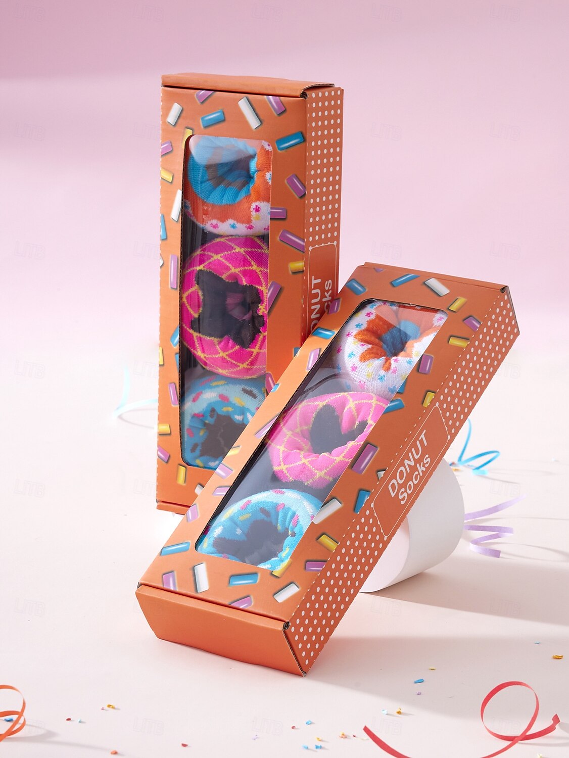 3 Pairs Novelty Donut Socks for Women Men, Funny Colorful Doughnut Patterned Cotton Crew Socks, Unique Foodie Gifts for Birthday Christmas, Creative Gag Gift for Donut Lovers, Stocking Stuffer 2026 - $17.99 –P9