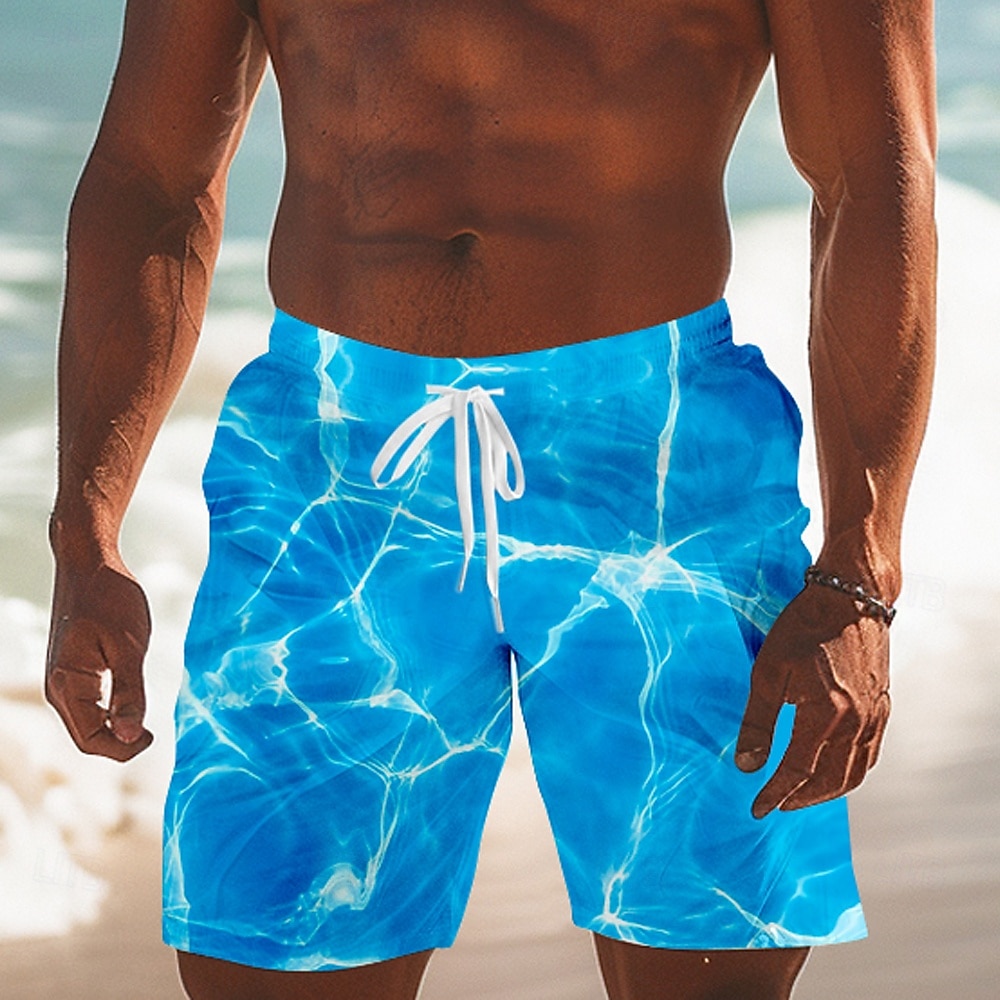 Homens 3D impressão Estampa Geométrica Ondas Bermuda de Surf Calção de Banho Calção Cintura Média Moda Roupa de rua Designer Casual Diário Feriado Com Cordão Bolsos Cintura elástica Designer Roupa de 2026 por $20.99 –P2