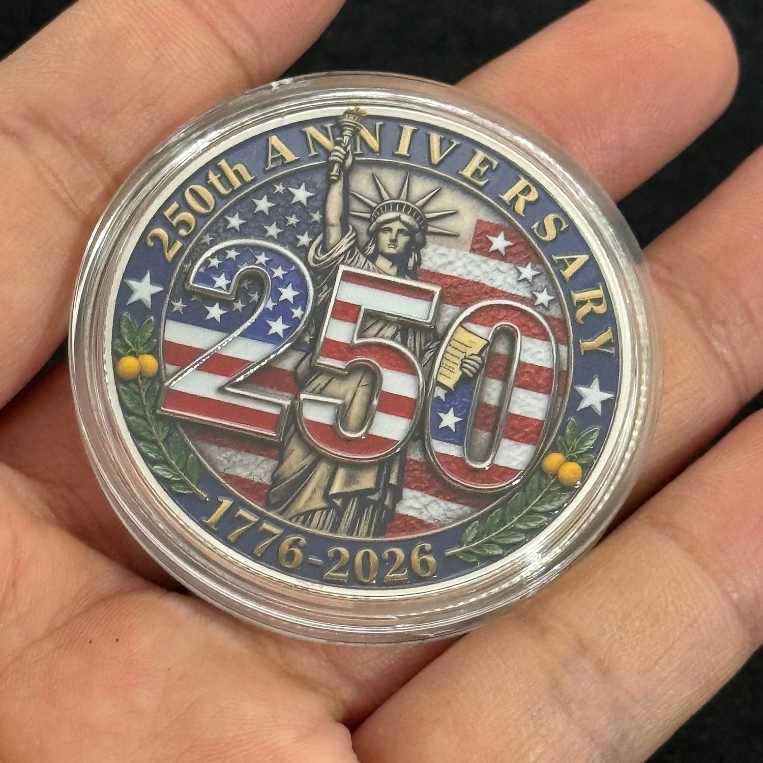 5 pièces commémoratives du 250e anniversaire de l'Amérique, 1776-2026, pièce patriotique du semi-quincentenaire des États-Unis, Statue de la Liberté &Cloche de la Liberté, souvenir idéal pour les de 2026 ? $15.99 –P6