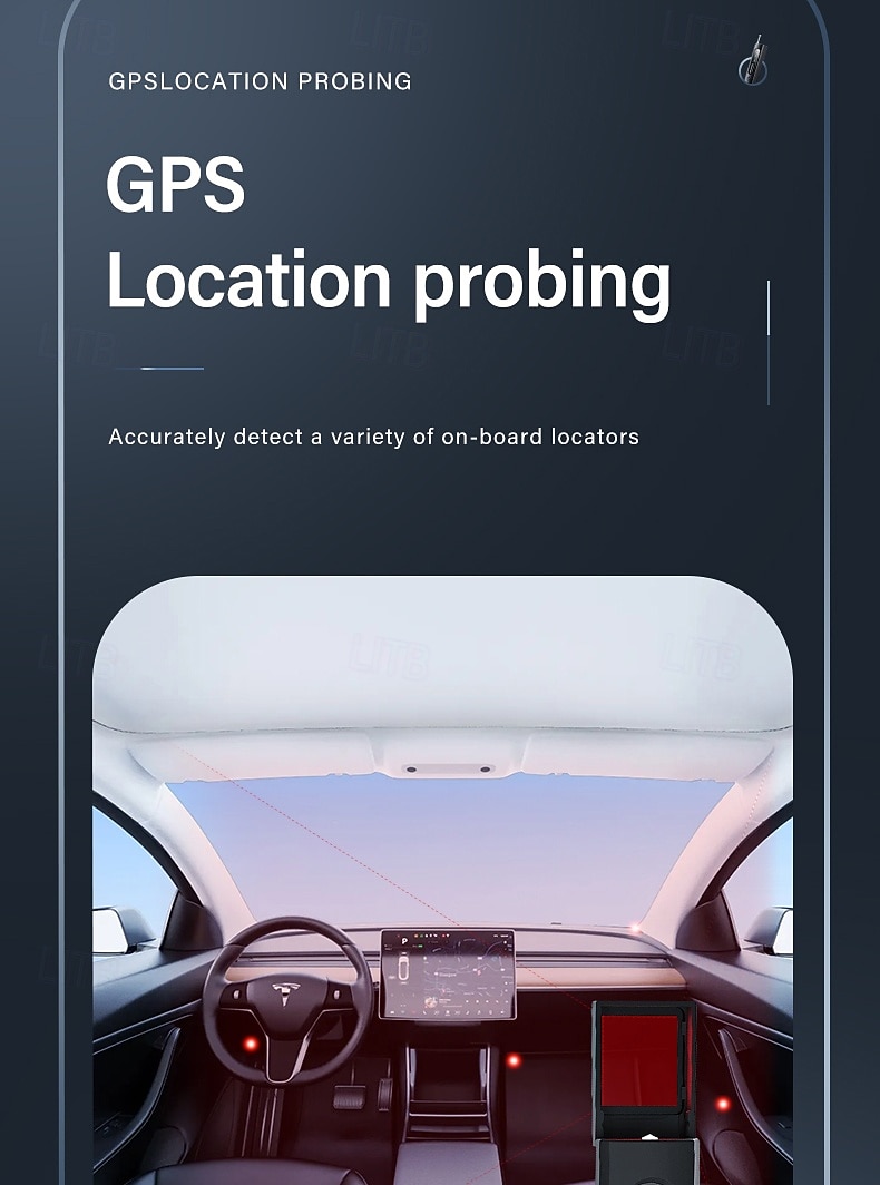 Verborgen cameradetector, gps-trackerzoeker, RF-signaaldetector voor afluisterapparatuur, anti-spionageapparaat, draagbare privacybeschermer voor hotel, thuis en op reis, handzame 2026 - $31.99 –P25