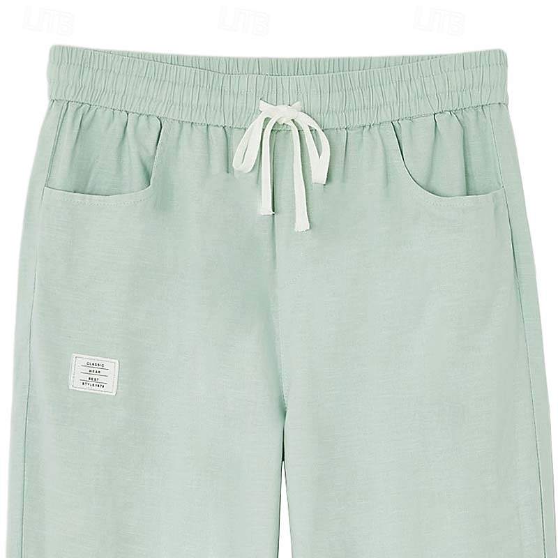 Per uomo Pantaloni di Lino Pantaloni Pantaloni Estivi Pantaloni Larghi Coulisse Elastico in vita Gamba Dritta Semplice Leggero Traspirante Lunghezza intera Casuale Quotidiano All'aperto Vacanza Moda del 2026 a $45.99 –P2