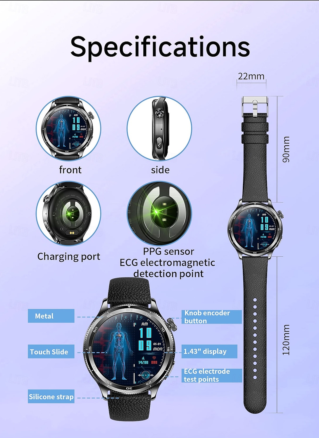 Smart Watch for Men (Answer/Make Calls), 1.39" Round HD Touch Screen Fitness Tracker with Heart Rate Sleep SpO2 Monitor, IP68 Waterproof Activity Tracker, Business Smartwatch for Android iOS 2026 - $86.99 –P18