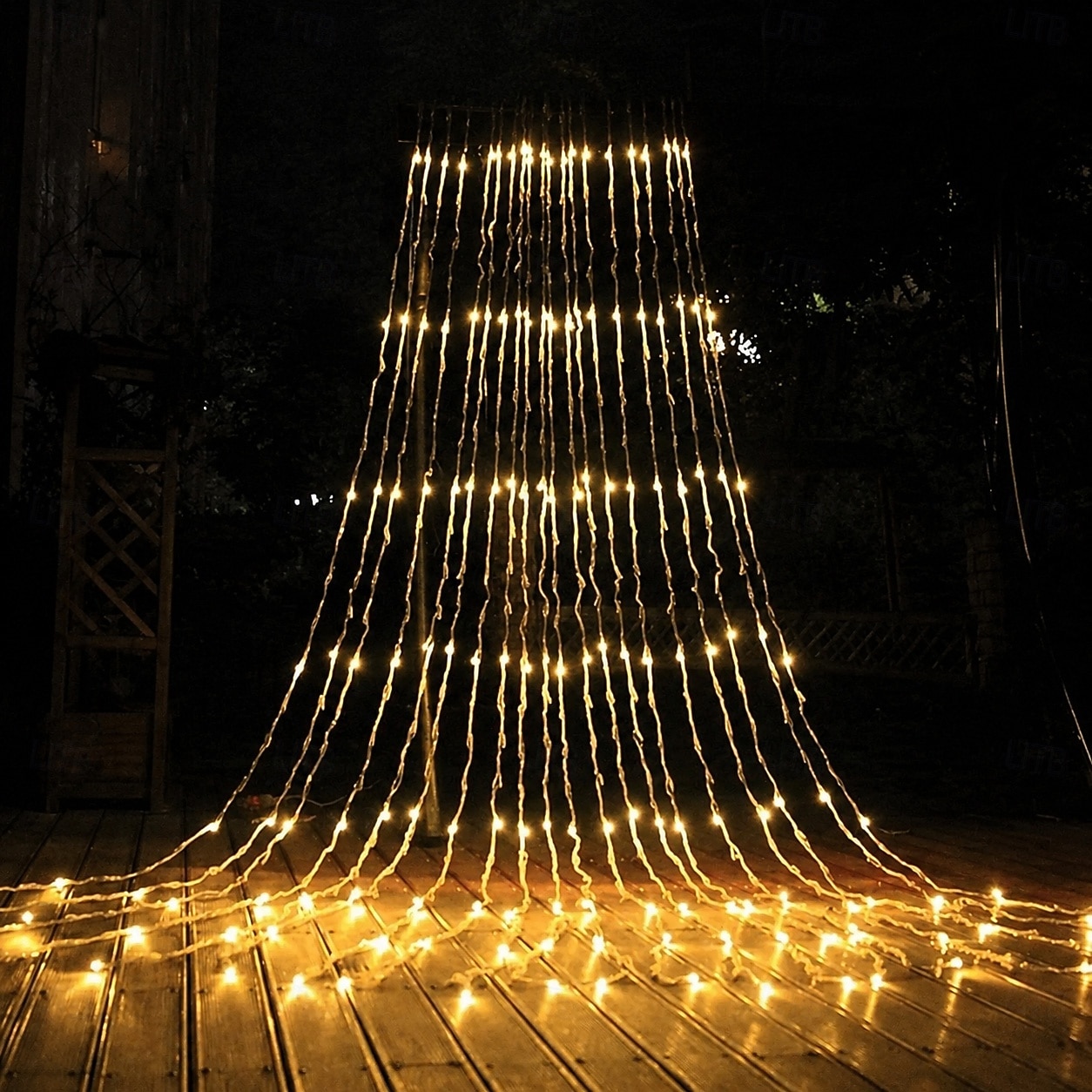 3M Lichterketten 320 LEDs 1 Stück Warmweiß Weiß Blau Kreative Lichterketten Festtagslichter Fenster- / Vorhang- / Eiszapfenlichter Halloween Innenbereich Wasserdicht 110-240 V 2026 - $58.99 –P10