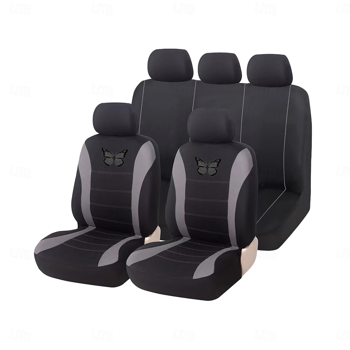 9PCS Butterfly Car Seat Covers Full Set, Universal Fit Breathable Fabric Automotive Seat Protectors for Cars SUVs Trucks Sedans, Stylish Butterfly Embroidery Interior Accessories 2026 - $34.99 –P3