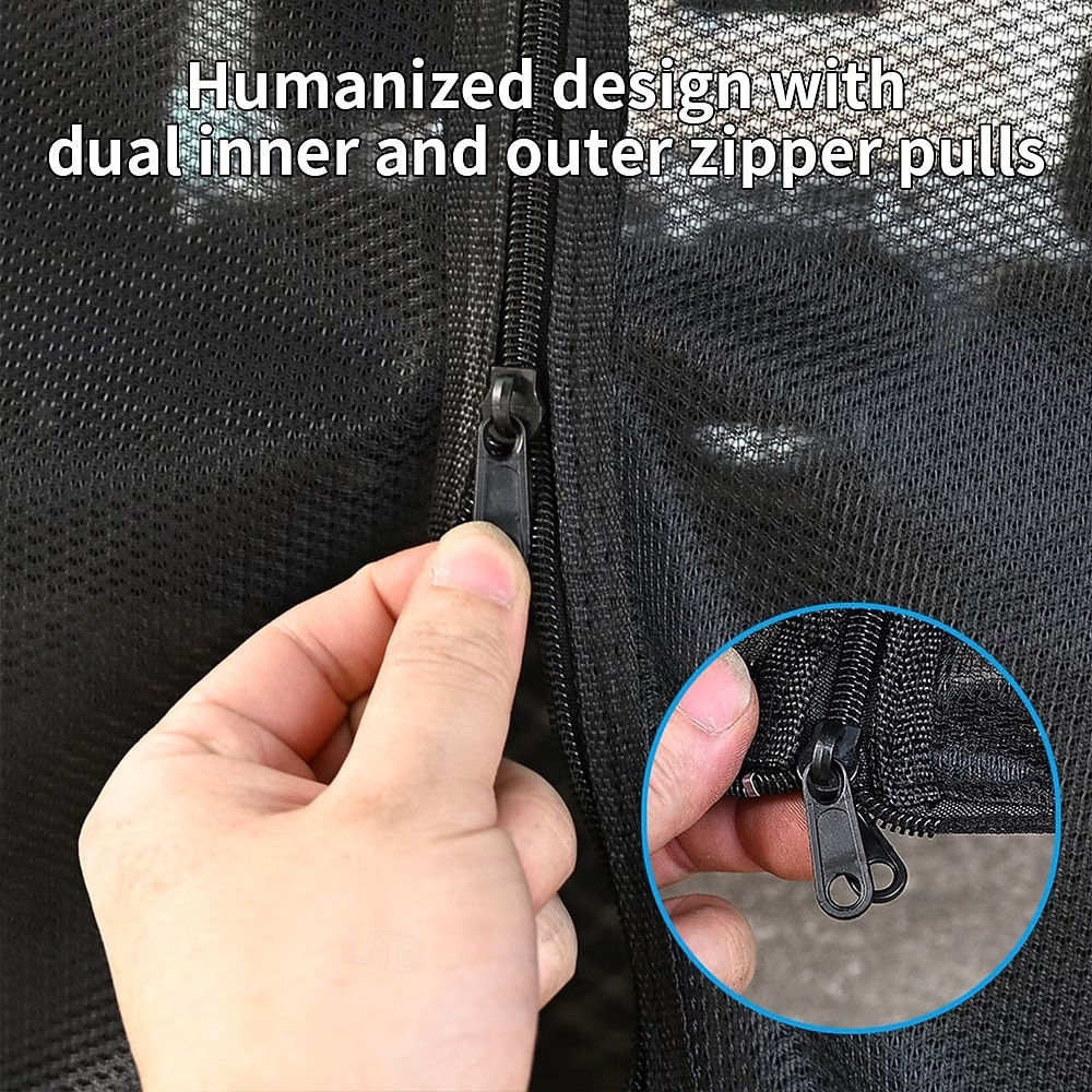 Magnetisch muggennet voor de kofferbak van de auto, geschikt voor zomerkamperen en picknicken, geventileerd anti-muggenscherm voor autoritten, universeel net voor de kofferbak van een SUV, muggennet 2026 - $27.99 –P7