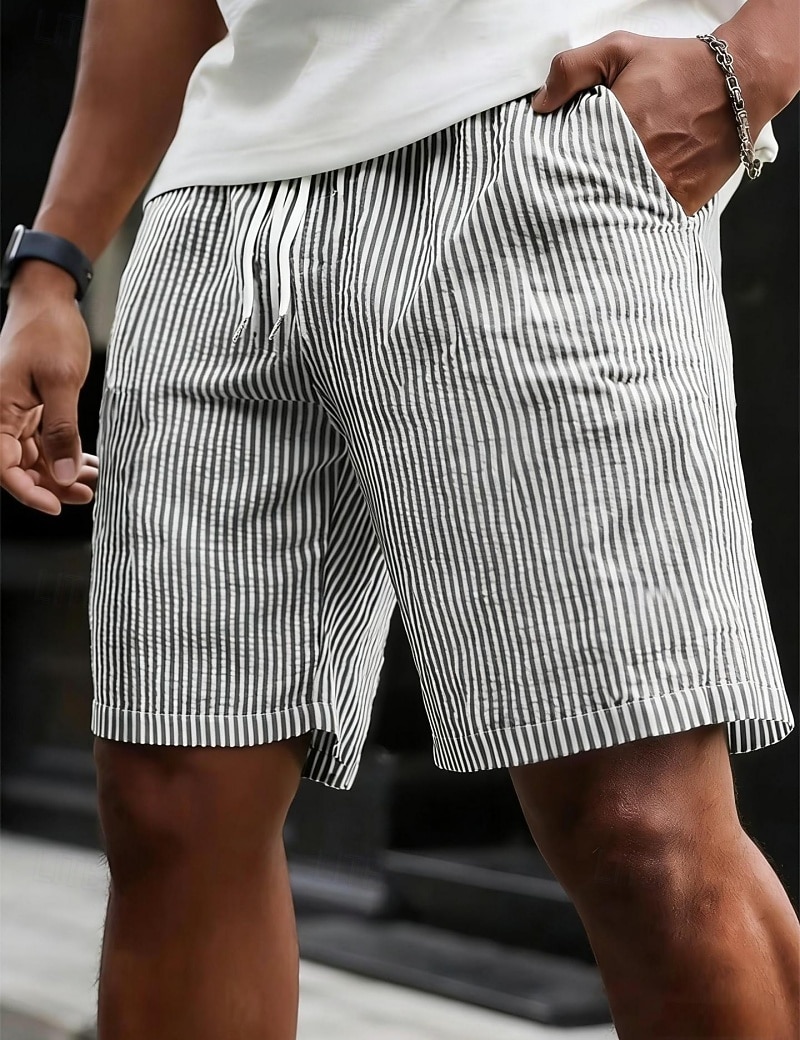 Bărbați Pantaloni scurti de atletism Pantaloni Scurți Pantaloni scurți de vară Pantaloni scurți de plajă Pantaloni scurți casual Buzunar Talie elastică Simplu Confort Respirabil Lungimea genunchiului 2026 - $20.99 –P2