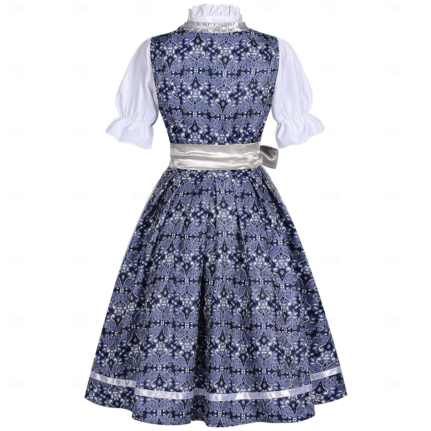 Oktoberfest Vestido de dirndl Conjunto de dirndl Blusa con falda acampanada Jacquard Encaje Mucama Alemán alpino Herencia prados Mujer Carnaval Festival de Cerveza Paño de estilo tradicional 2026 - $113.99 –P1