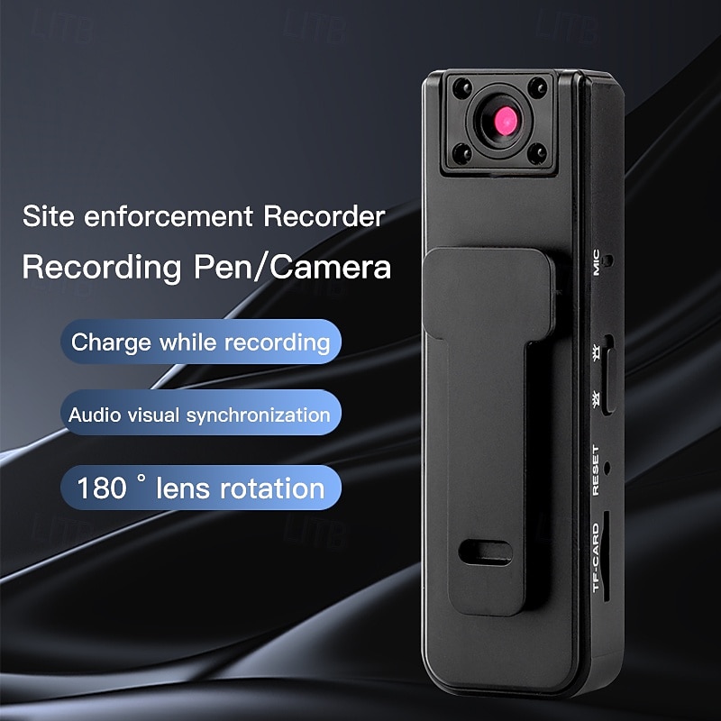1080p HD-bodycamera met infrarood nachtzicht, mini draagbare clip-on beveiligingscamera voor thuis, kantoor en buiten, draagbare videorecorder met sportstabilisatie en activering met één druk op de 2026 - $28.99 –P15