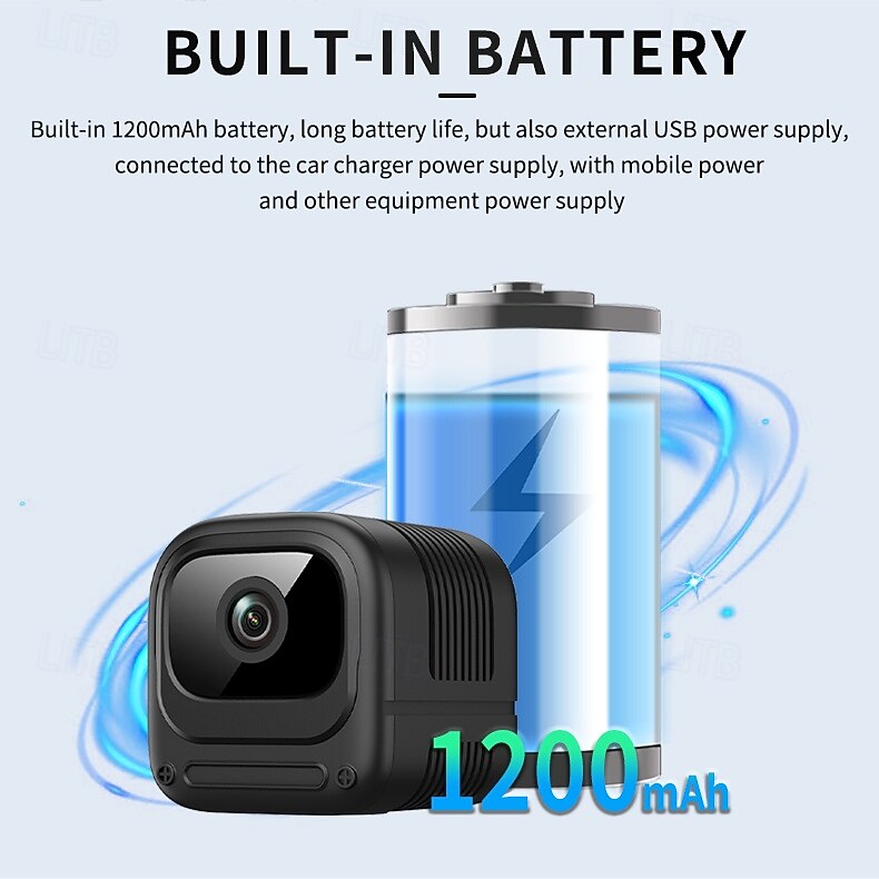 1080p mini beveiligingscamera wifi draadloze binnencamera voor thuis, huisdieren en baby's met app voor weergave op afstand, nachtzicht, bewegingsdetectie, kleine nanny bewakingscamera, kleine 2026 - $51.99 –P19