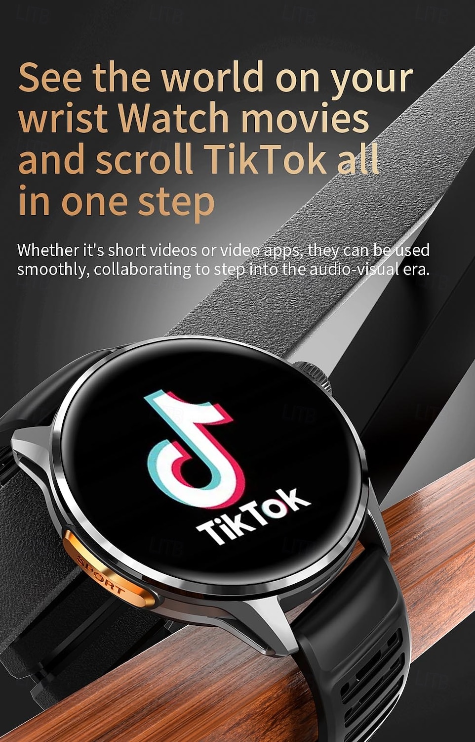 5G smartwatch met simkaartslot, Android smartwatch voor heren met draaibare camera voor fotografie, wifi, GPS-ondersteuning, sociale media-apps zoals TikTok, Instagram en YouTube, en een eigen 2026 - $116.24 –P6