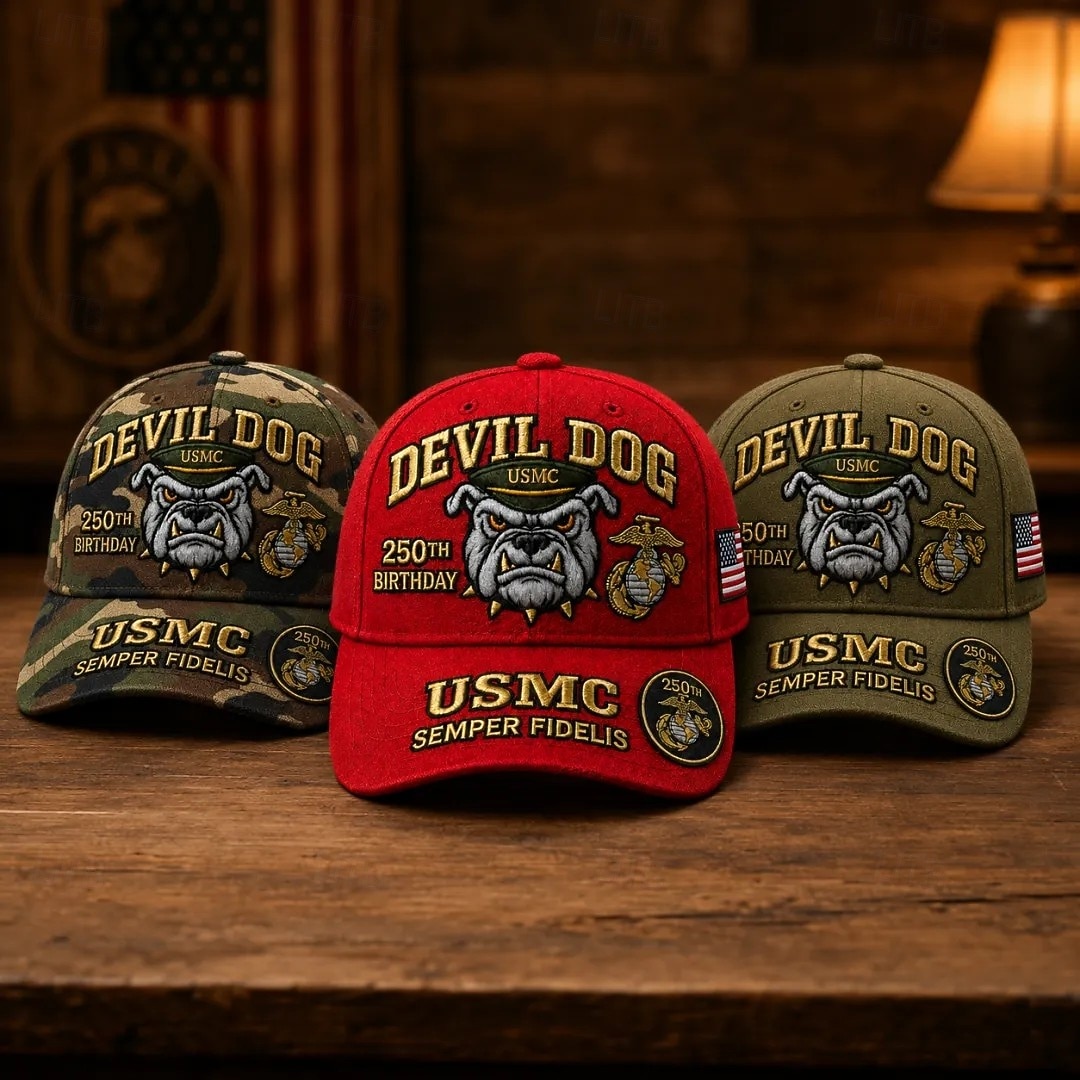 Cappello commemorativo del 250° anniversario del Corpo dei Marines degli Stati Uniti, cappello militare regolabile ricamato, copricapo patriottico in omaggio al Corpo dei Marines, regalo di apprezzamento per i veterani, ricordo dell'anniversario per uomin del 2026 a $21.99 –P4