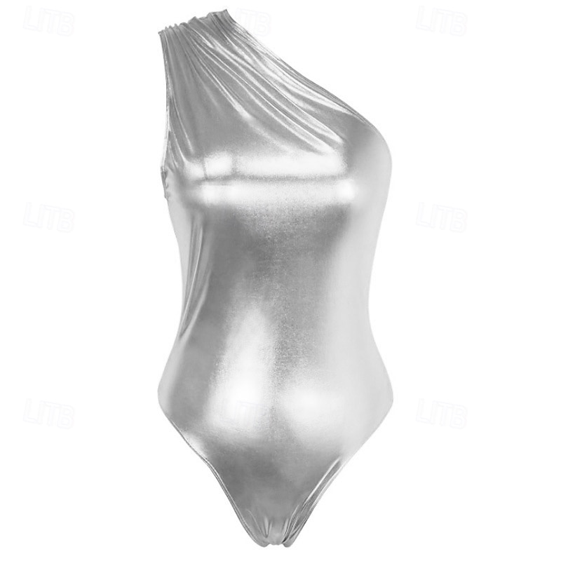 Retrò Vintage Anni '80 Rave One Piece Body Disco Costume Per donna Halloween Carnevale Festival Musicale Parata dell'Orgoglio Mese dell'orgoglio Adulti Body / Tutina Estate del 2026 a $25.99 –P1