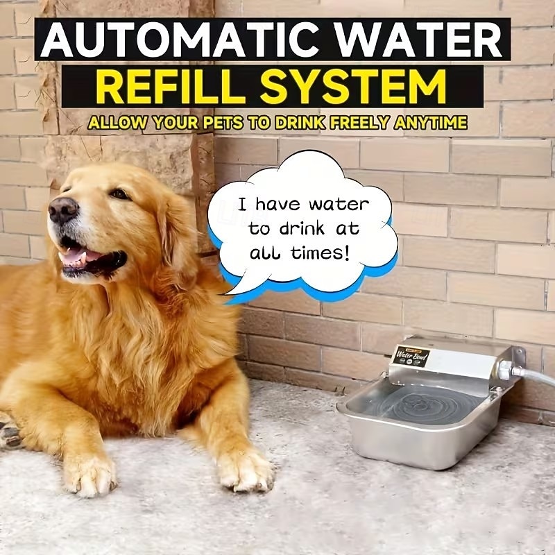 Automatic Dog Water Dispenser 304 Stainless Steel Large Dog Water Bowl for Indoor Outdoor Pet Livestock Auto Fill Fit 2026 - $98.99 –P3