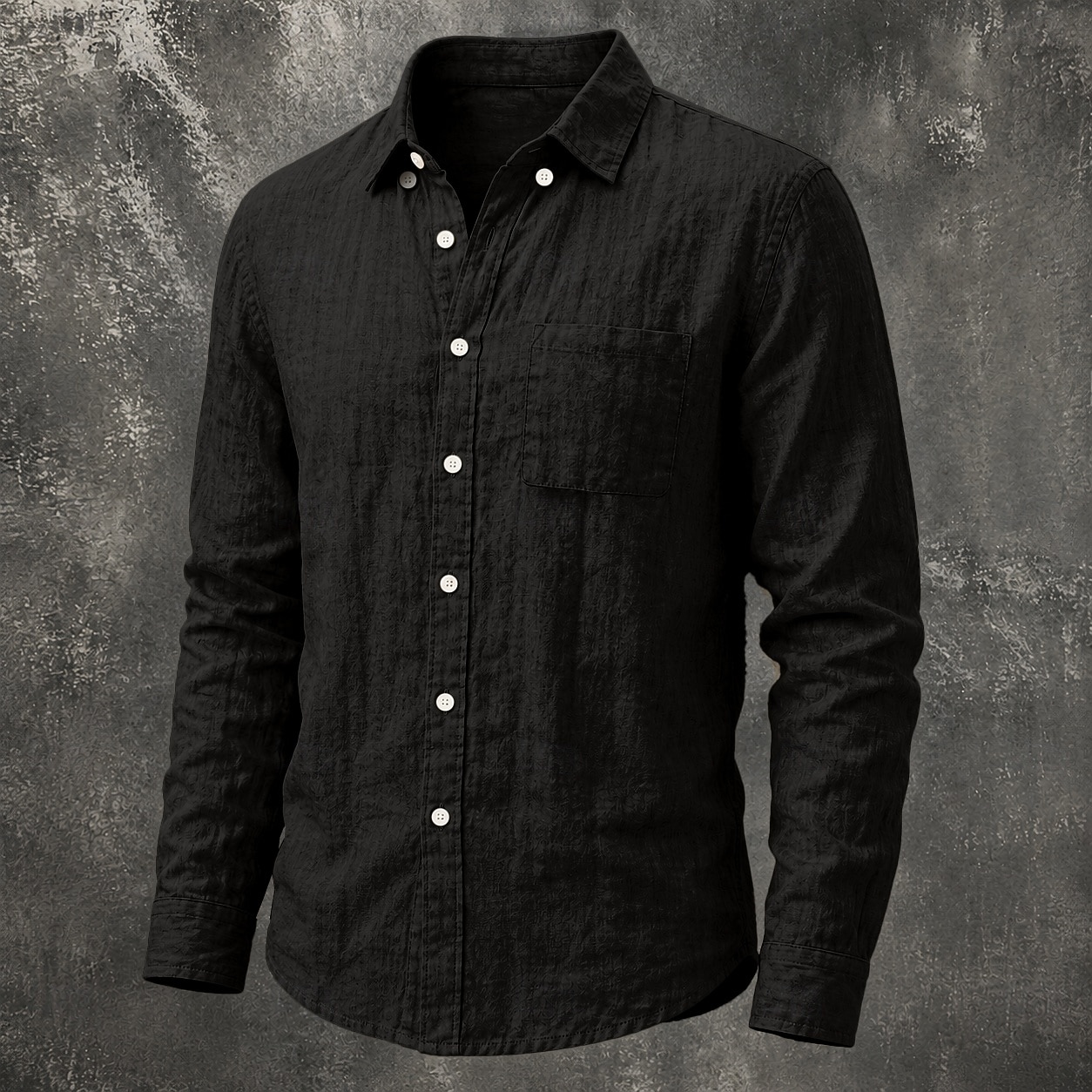 Masculino Camisa Social Camisa de linho camisa de verão camisa de botão Tecido Casual Roupa Diária Preto Branco Verde Claro Rosa Manga Longa Aberto para a Lateral Primavera Verão Verão Roupa Bolso de 2026 por $26.99 –P12