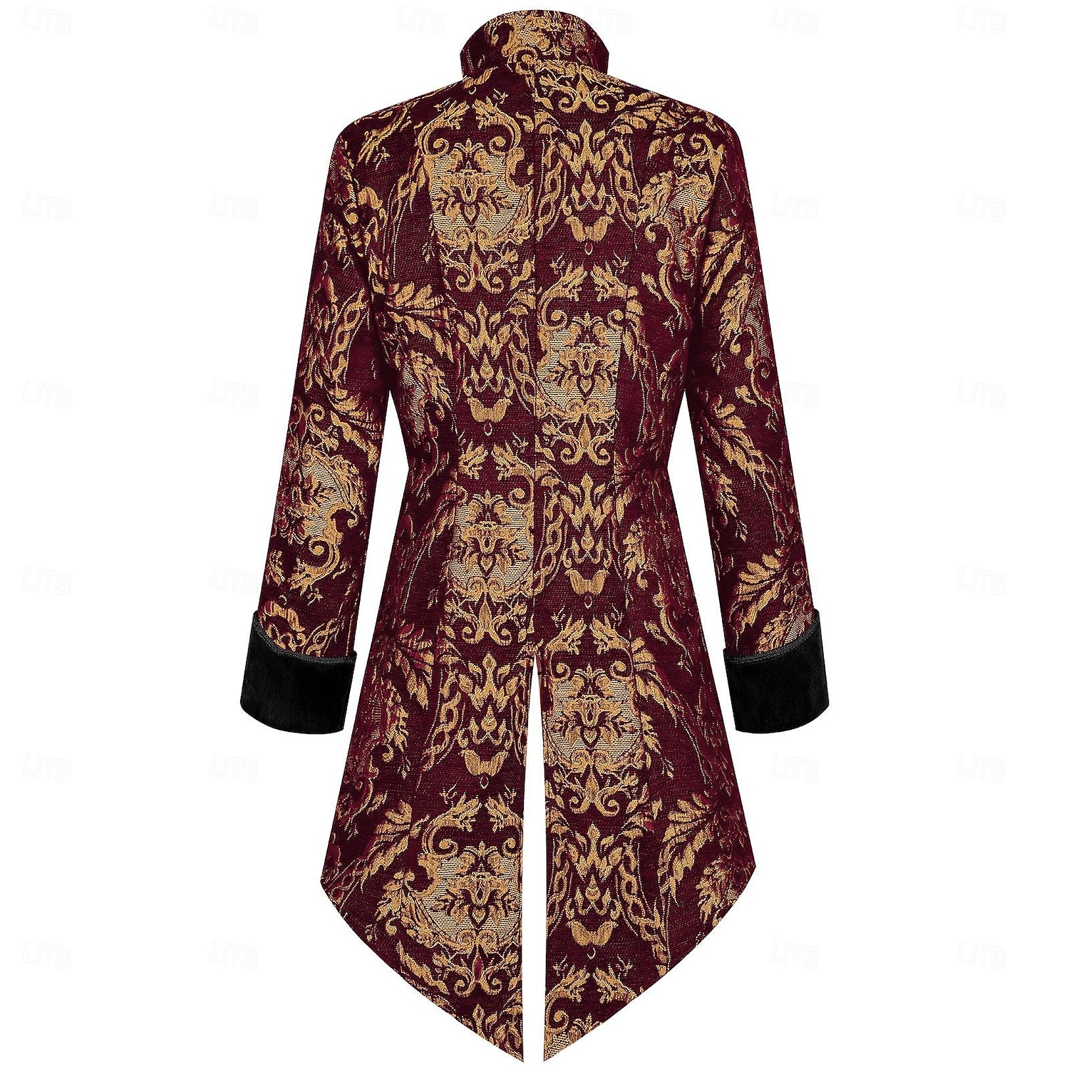 Retro Vintage Medieval Renascentista Casaco Manga Comprida Príncipe Vampiros Pirata Nobre Jacquard Fantasia Homens Pirata Fantasia Real Dia Das Bruxas Carnaval Festa feira renascentista LARP Adulto de 2026 por $91.99 –P2