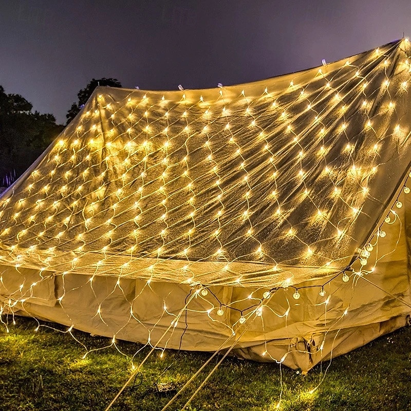 Guirlande lumineuse LED en filet, décoration extérieure en filet, guirlande lumineuse multicolore LED étanche pour buissons, arbustes, haies, arbres et pelouse de 2026 ? $25.99 –P4