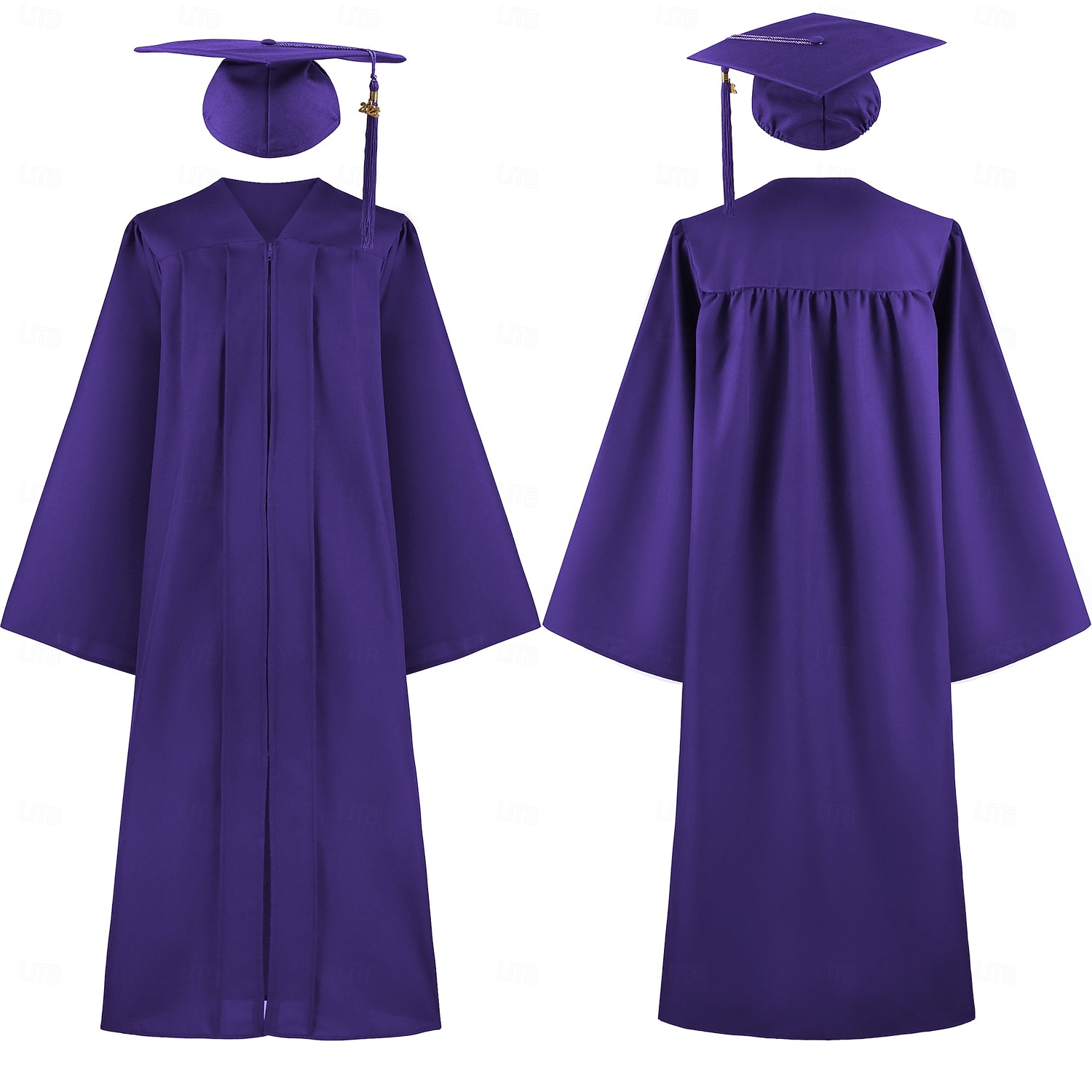 Examensklänningsset Akademisk mantel Murbruksplatta Studerande Cosplay Vuxna Herr Halloween Karnival Akademisk ceremoni Enkla Halloween kostymer Klä ut 2026 - $47.99 –P6
