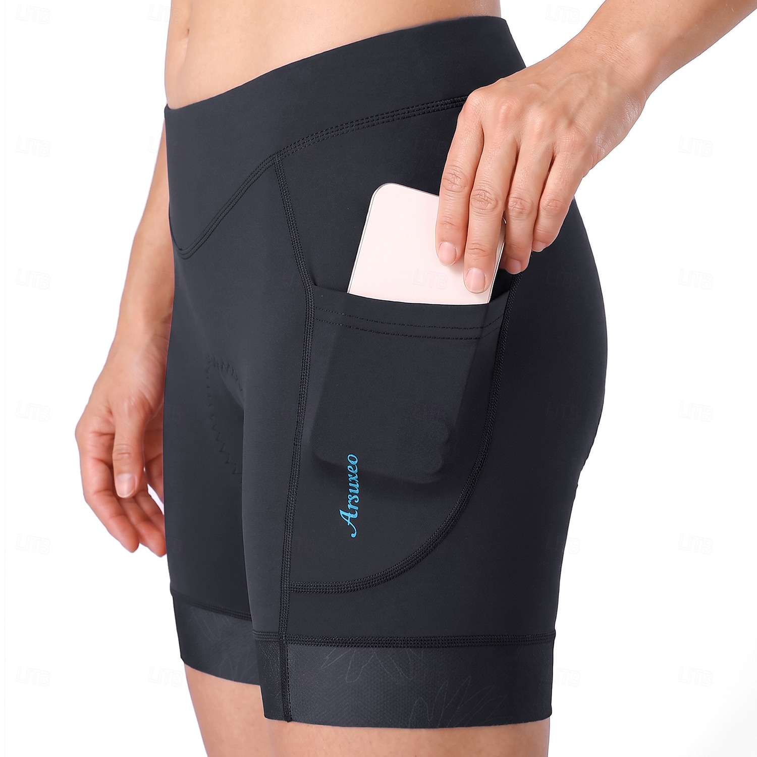 Arsuxeo Femmes Couleur Unie Shorts de route Shorts de sous-vêtements de cyclisme Pantalons de cyclisme Vélo Shorts Shorts de sous-vêtements Coupe ajustée Des sports Bonne ventilation Réduit les de 2026 ? $31.99 –P5
