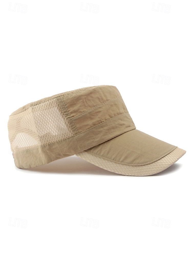 Gorra militar de malla transpirable para hombre, de secado rápido, de poliéster, ajustable, para actividades al aire libre, verano, pesca, senderismo, viajes, golf, varios colores. 2026 - $14.99 –P8