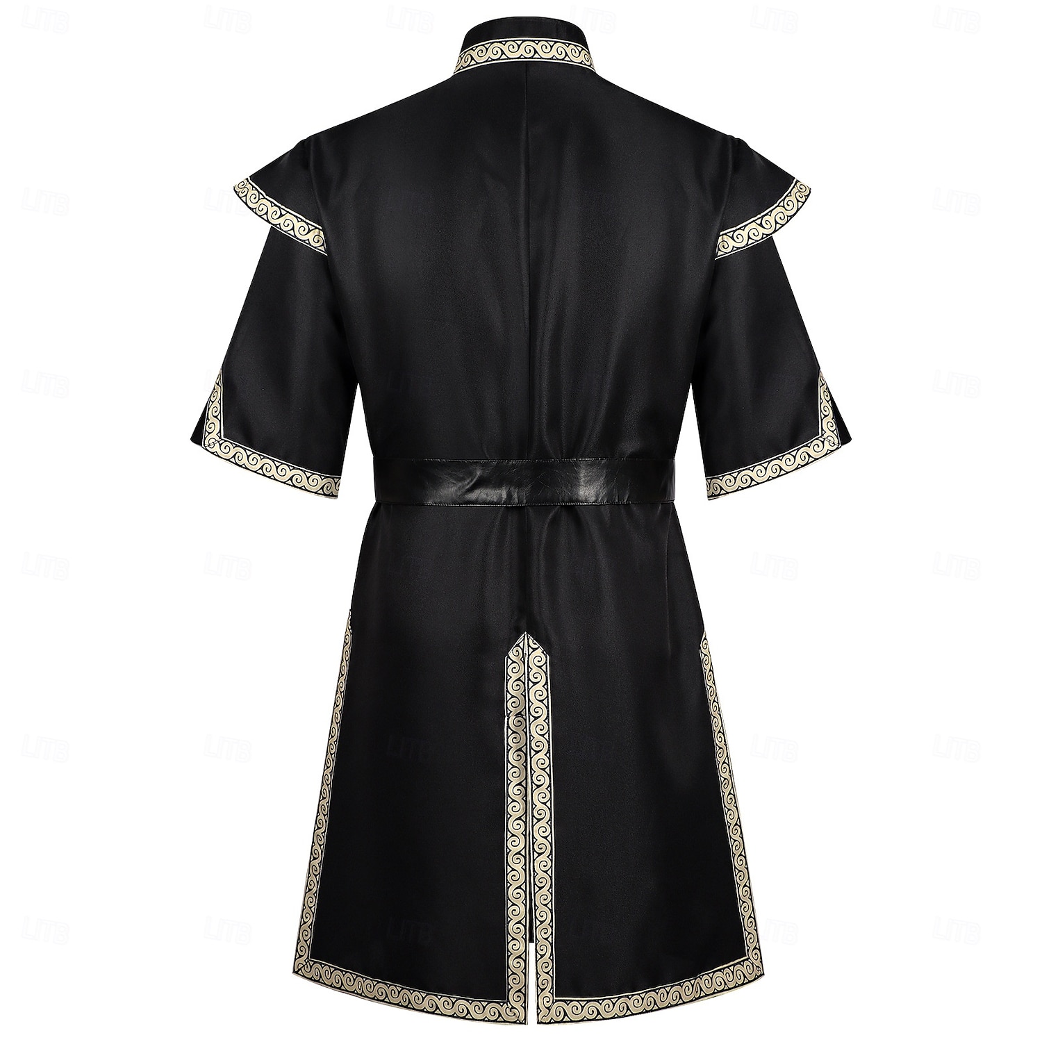 Retro Vintage Medieval Renaissance Waist Belt Tunic Prince Warrior Stand Collar Fancy Dress Men's Fantasy Halloween Carnival Renaissance Fair LARP Adults' Top Belt 2026 - $64.99 –P2