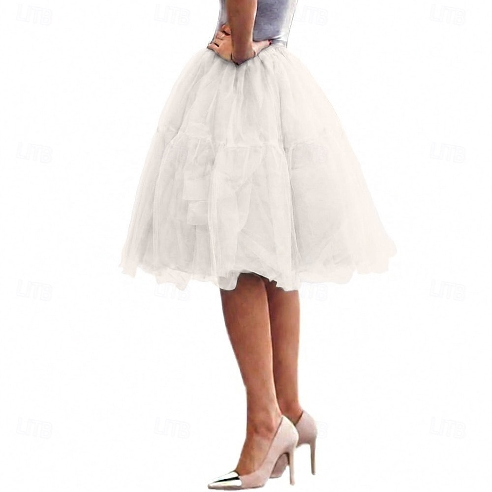 Jupe à cerceaux Tutu Sous jupe Années 1950 Rétro Vintage Princesse Adulte Femmes Bal de promo Tenue de soirée Cocktail Se déguiser de 2026 ? $37.99 –P2